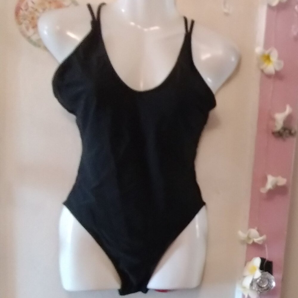 Unlined (S) One Piece Strappy Swim Wear